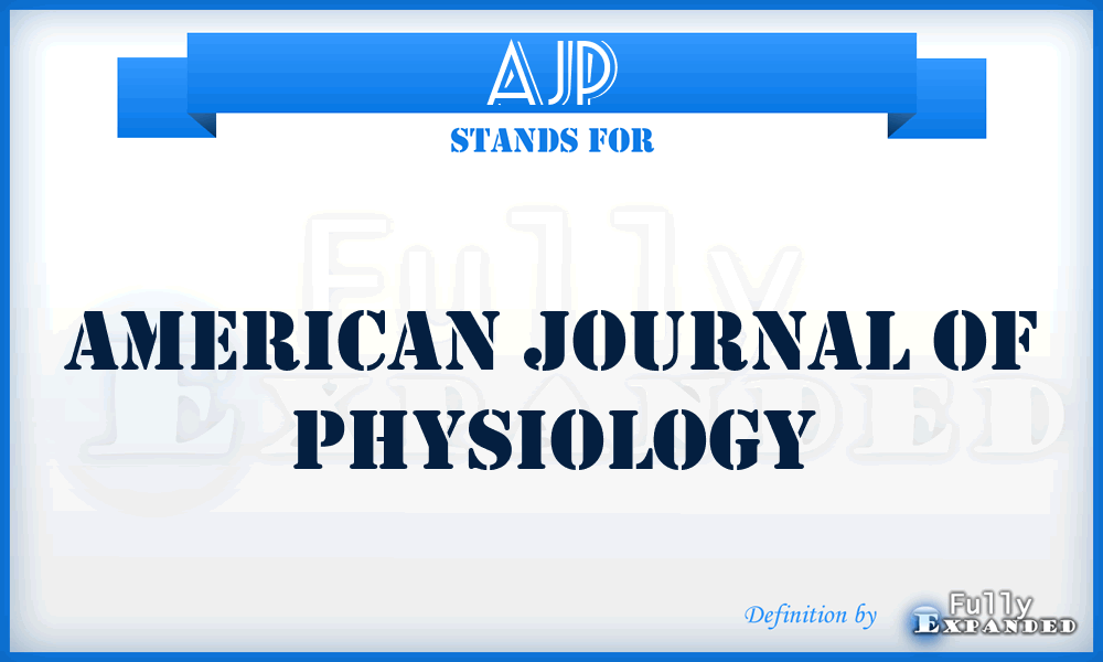 AJP - American Journal of Physiology