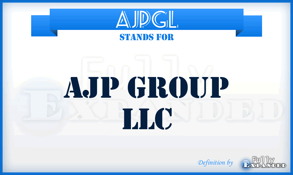 AJPGL - AJP Group LLC