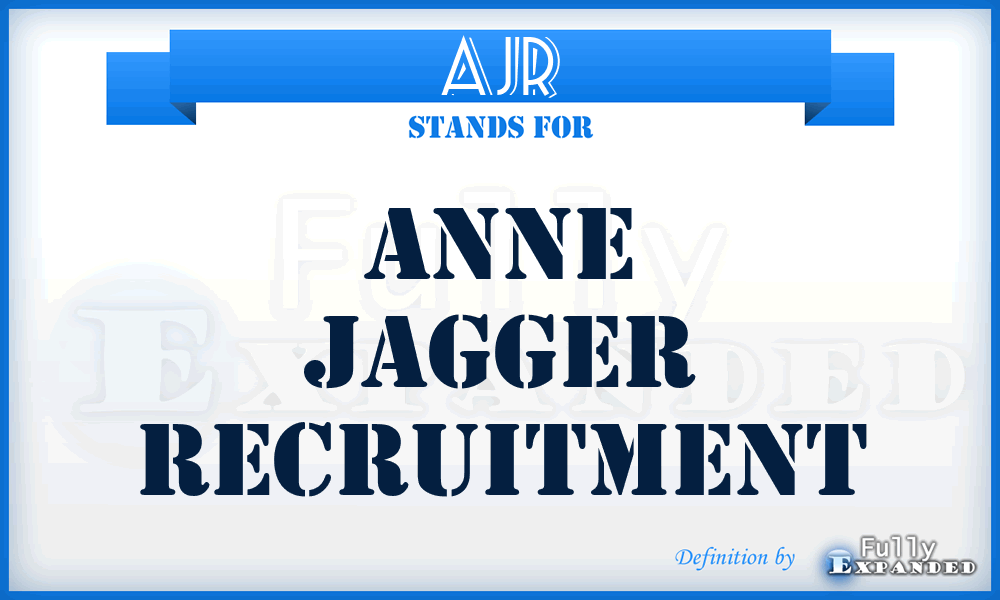 AJR - Anne Jagger Recruitment
