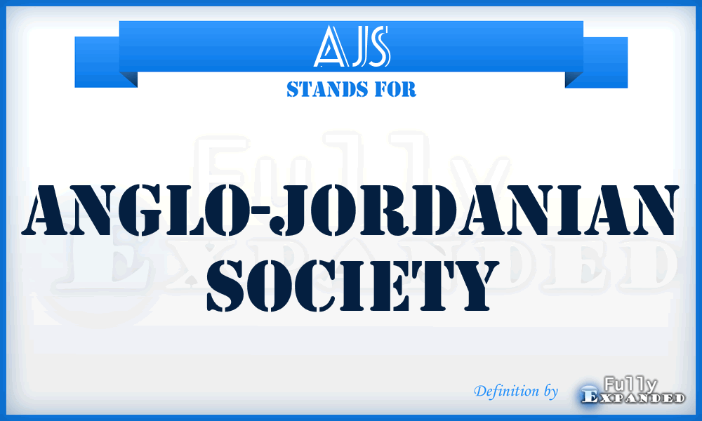 AJS - Anglo-Jordanian Society