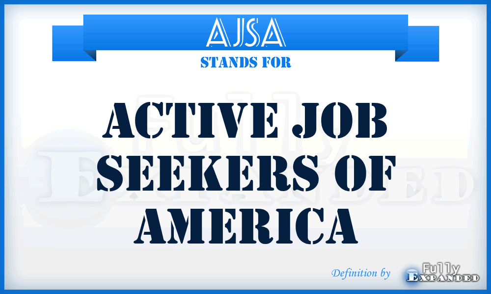 AJSA - Active Job Seekers of America