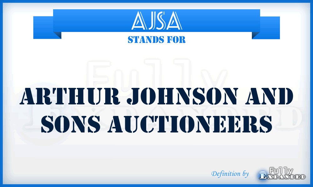 AJSA - Arthur Johnson and Sons Auctioneers