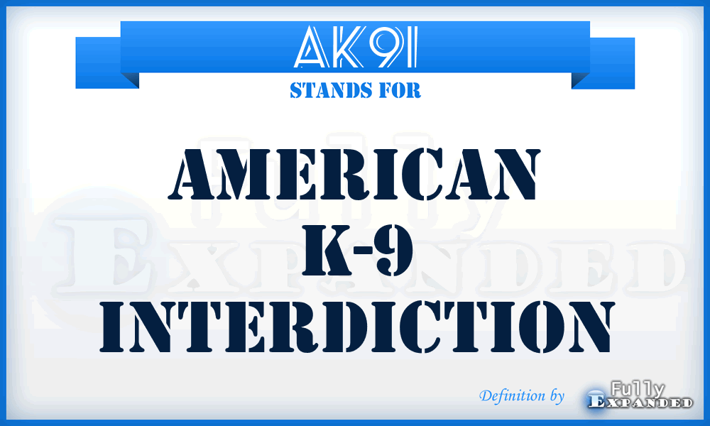 AK9I - American K-9 Interdiction