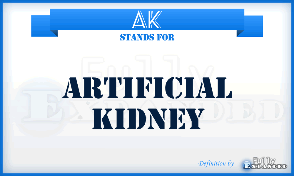 AK - Artificial Kidney