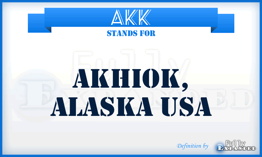 AKK - Akhiok, Alaska USA