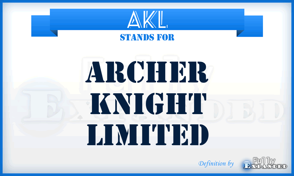 AKL - Archer Knight Limited