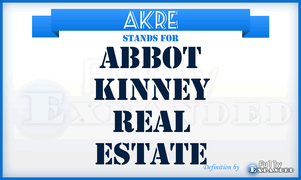 AKRE - Abbot Kinney Real Estate