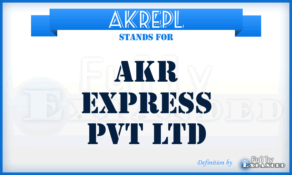 AKREPL - AKR Express Pvt Ltd