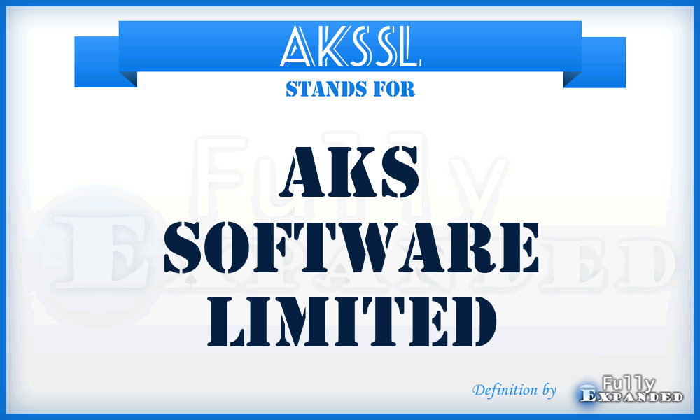 AKSSL - AKS Software Limited