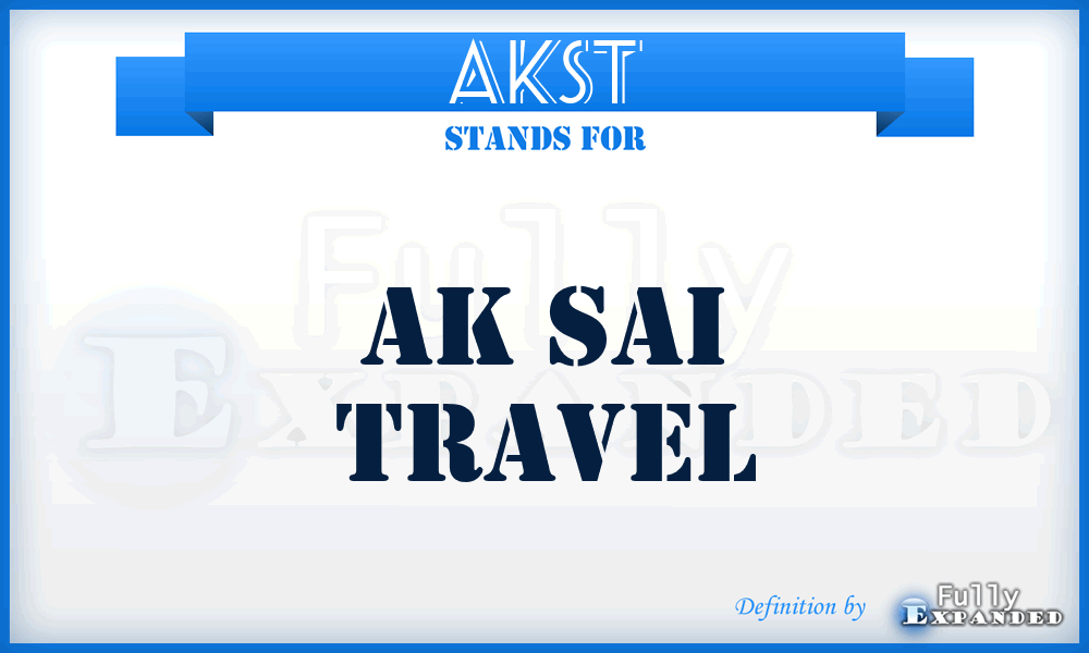 AKST - AK Sai Travel