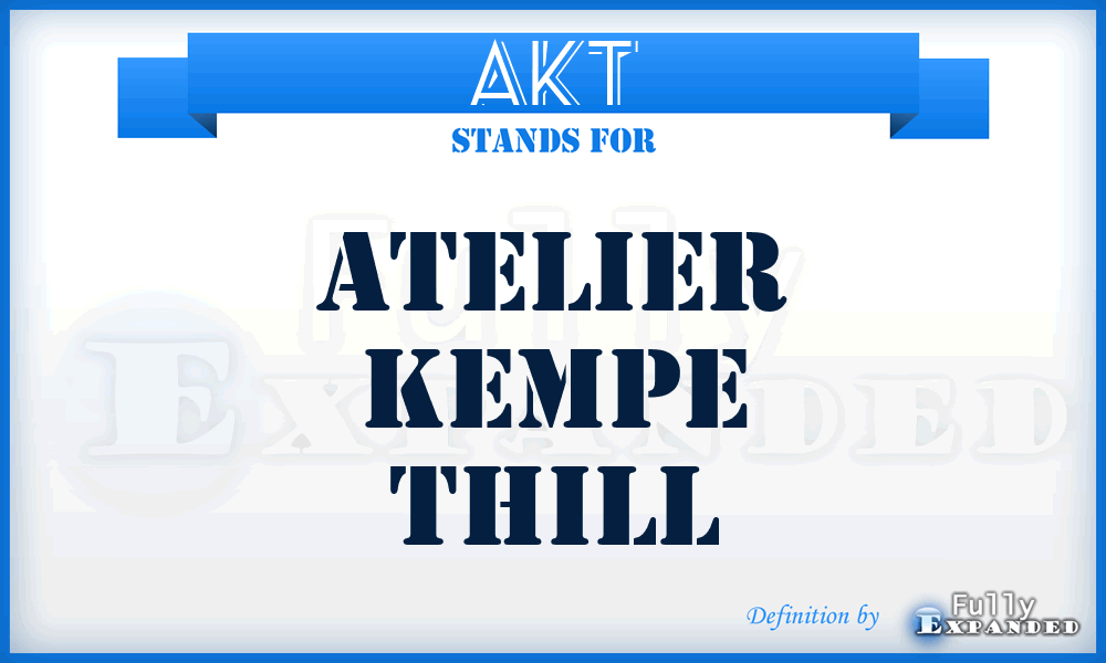 AKT - Atelier Kempe Thill