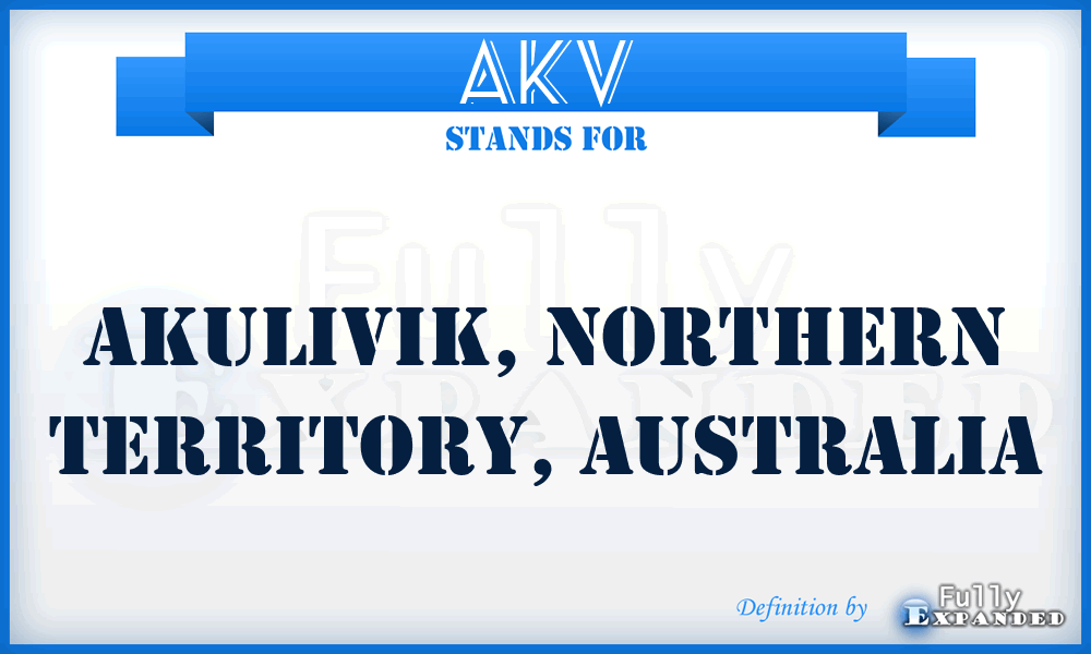 AKV - Akulivik, Northern Territory, Australia
