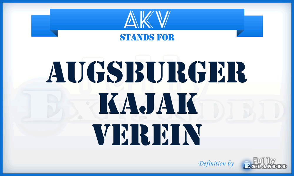 AKV - Augsburger Kajak Verein