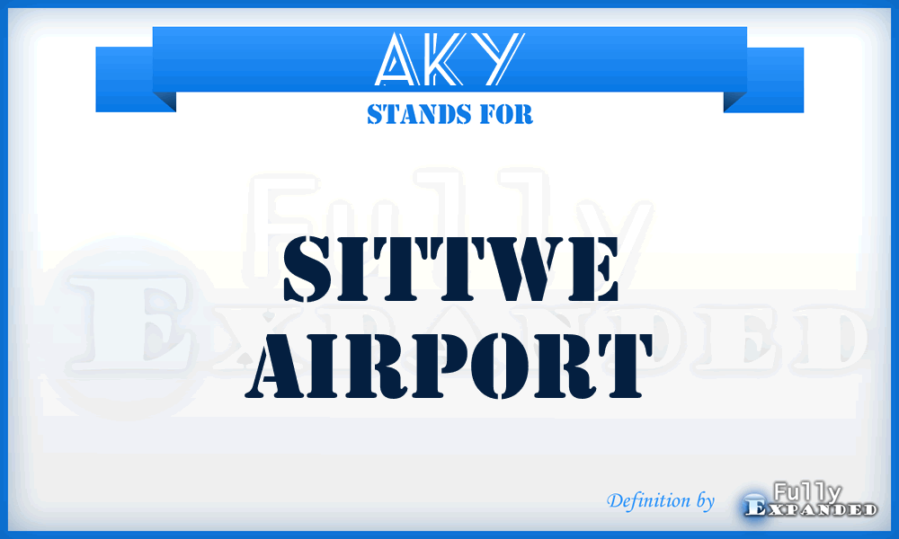 AKY - Sittwe airport