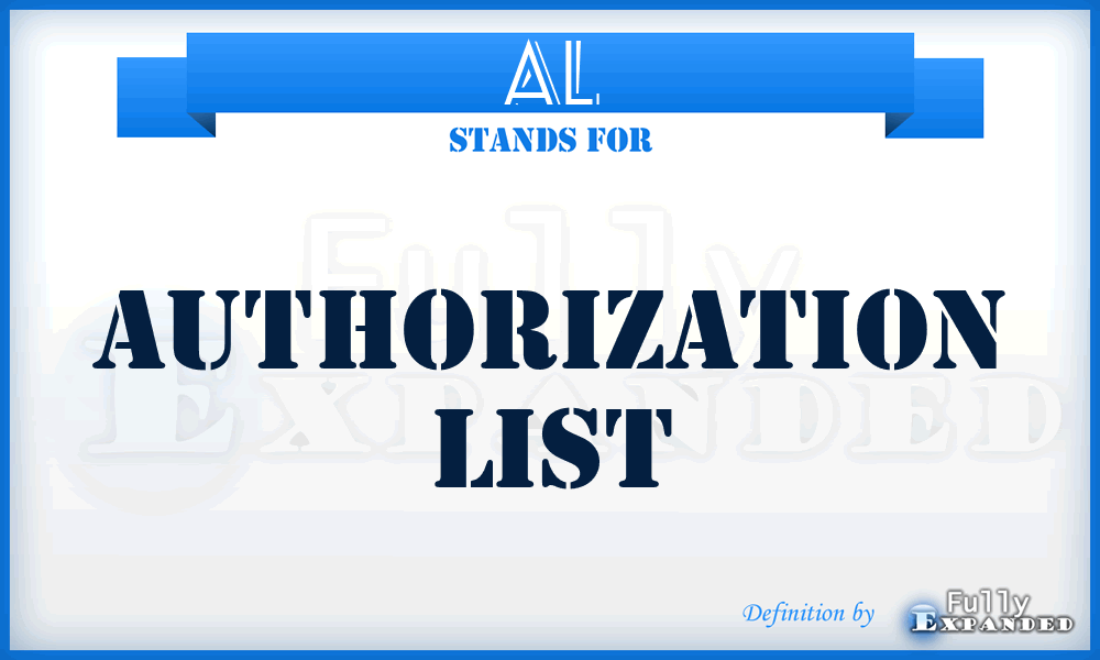 AL - Authorization List