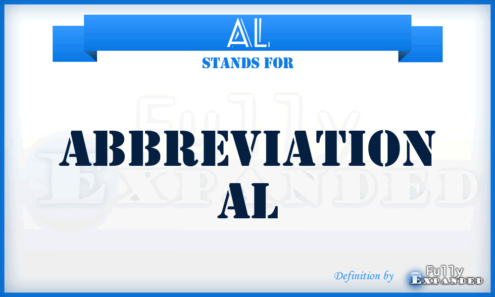 AL - abbreviation AL