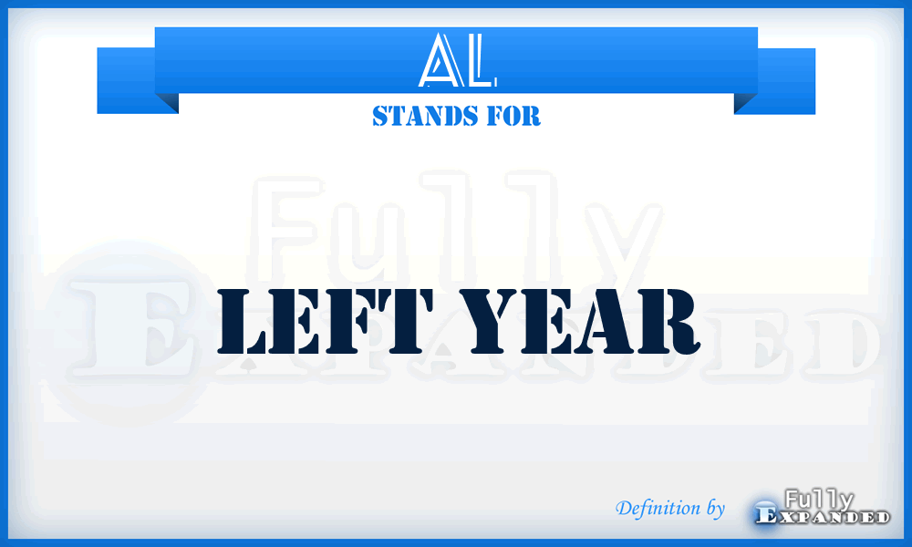 AL - left year