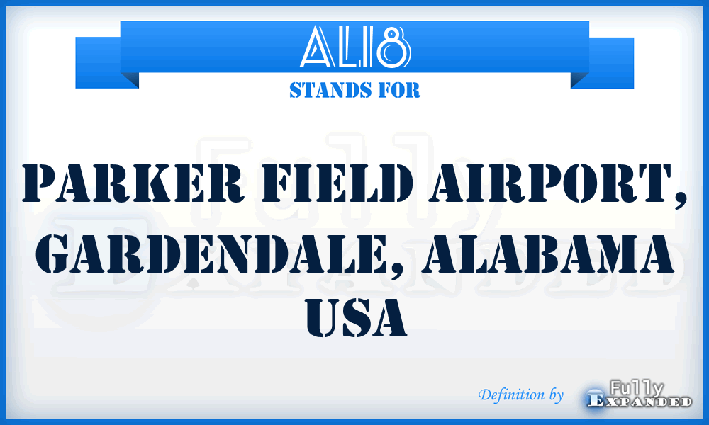 AL18 - Parker Field Airport, Gardendale, Alabama USA