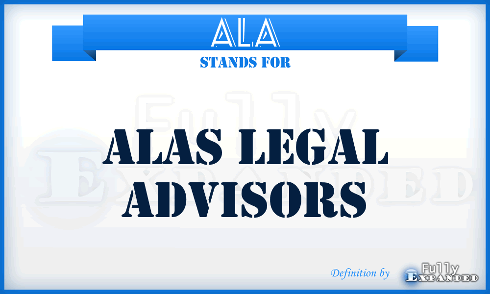 ALA - Alas Legal Advisors