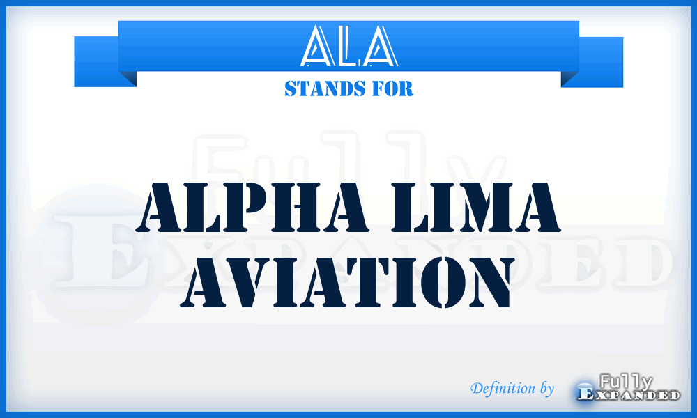 ALA - Alpha Lima Aviation