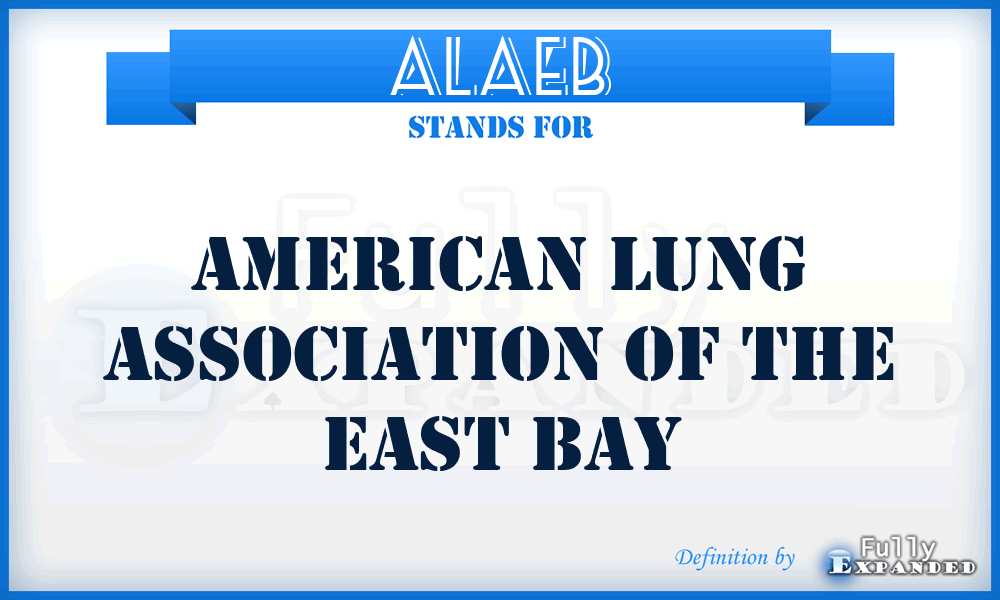 ALAEB - American Lung Association of the East Bay