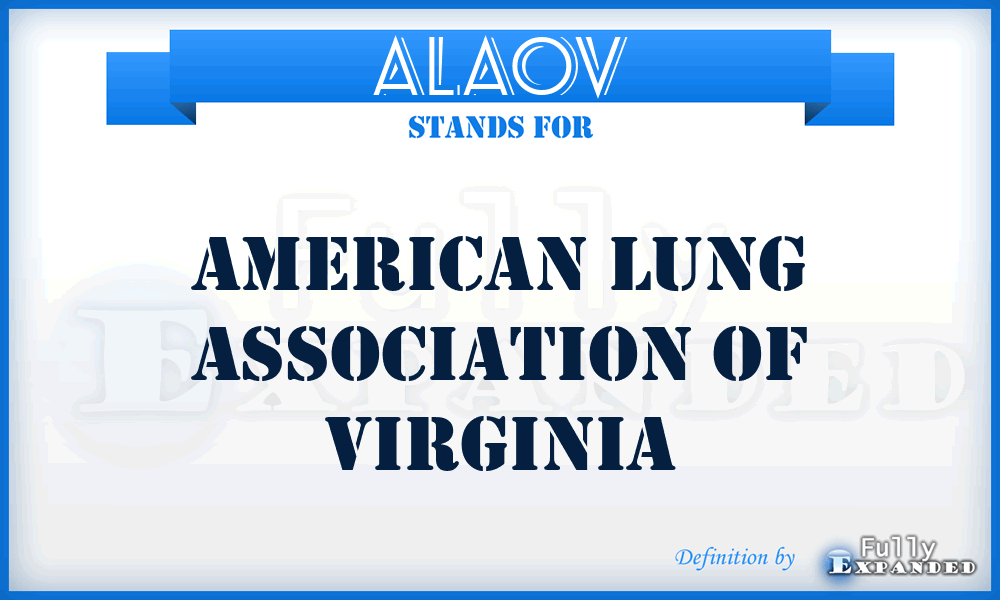 ALAOV - American Lung Association Of Virginia