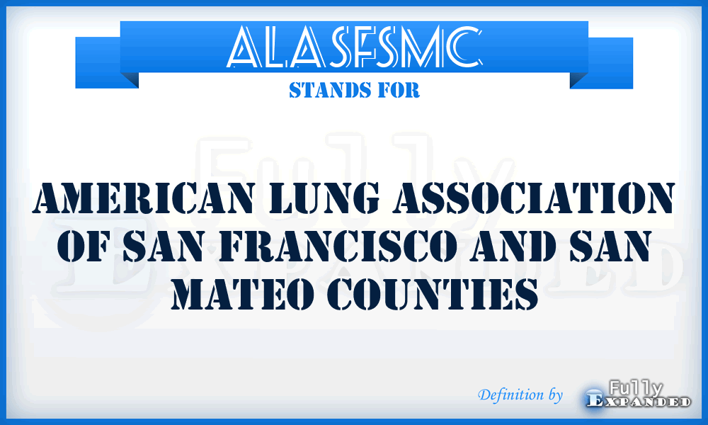 ALASFSMC - American Lung Association of San Francisco and San Mateo Counties
