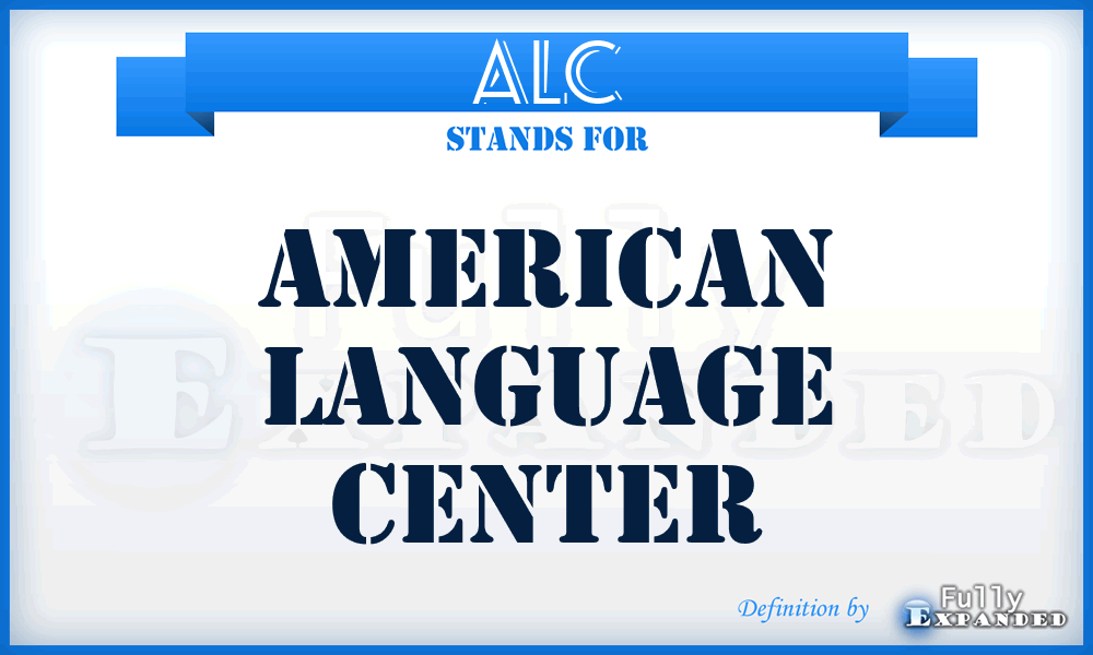 ALC - American Language Center