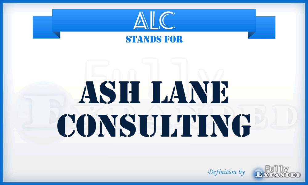 ALC - Ash Lane Consulting