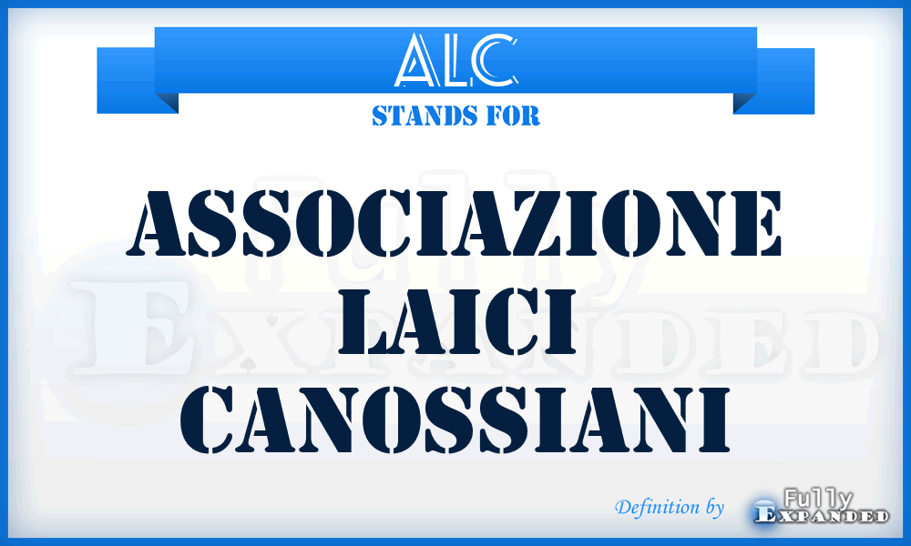 ALC - Associazione Laici Canossiani