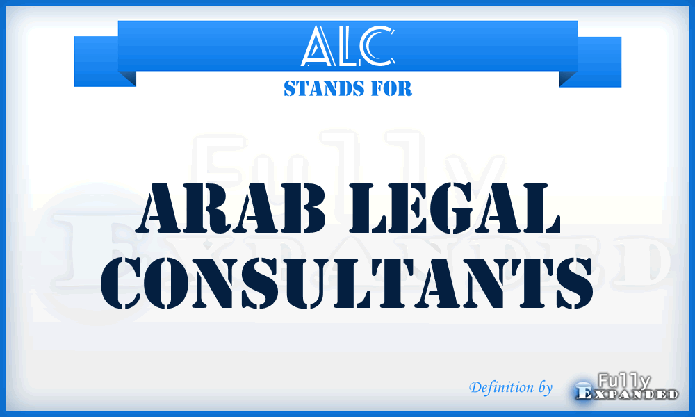 ALC - Arab Legal Consultants