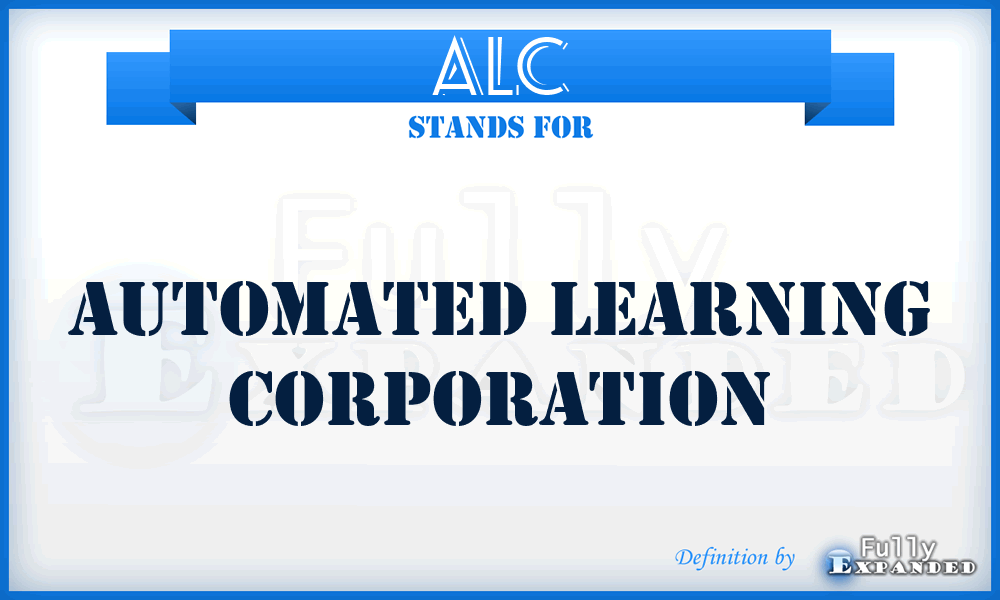 ALC - Automated Learning Corporation