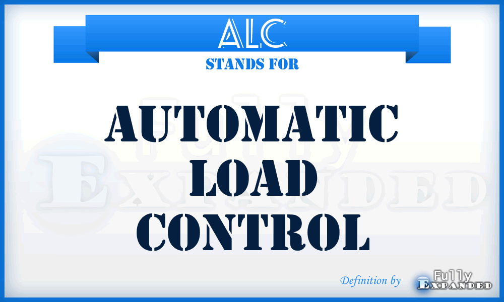 ALC - automatic load control