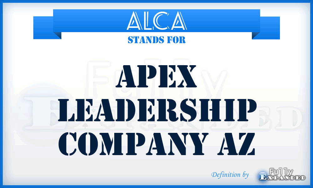 ALCA - Apex Leadership Company Az