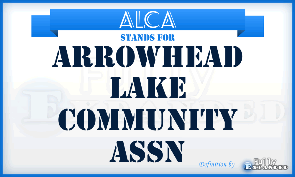 ALCA - Arrowhead Lake Community Assn
