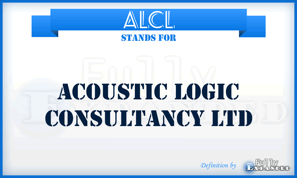 ALCL - Acoustic Logic Consultancy Ltd