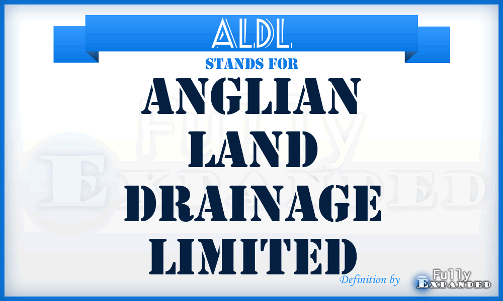 ALDL - Anglian Land Drainage Limited