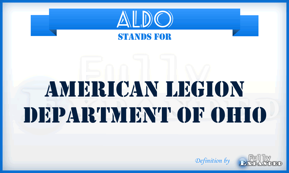 ALDO - American Legion Department of Ohio