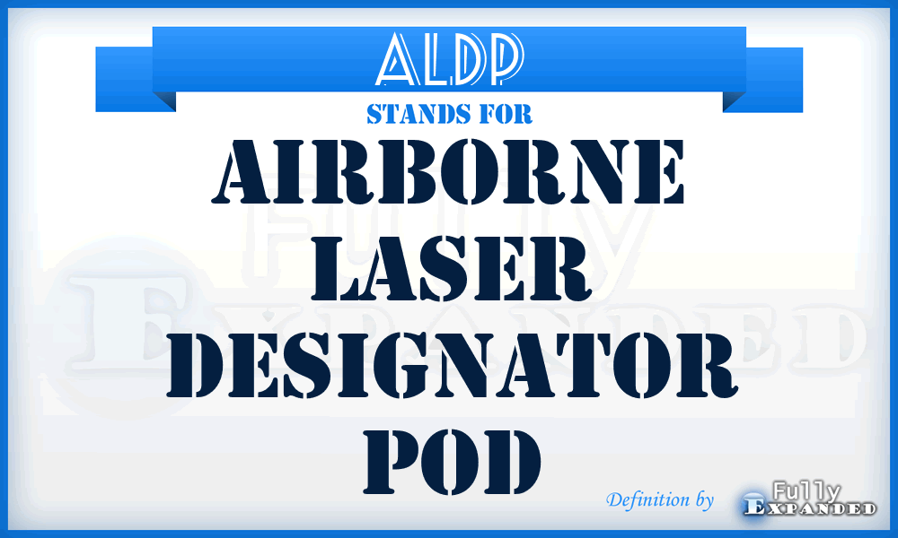 ALDP - Airborne Laser Designator Pod