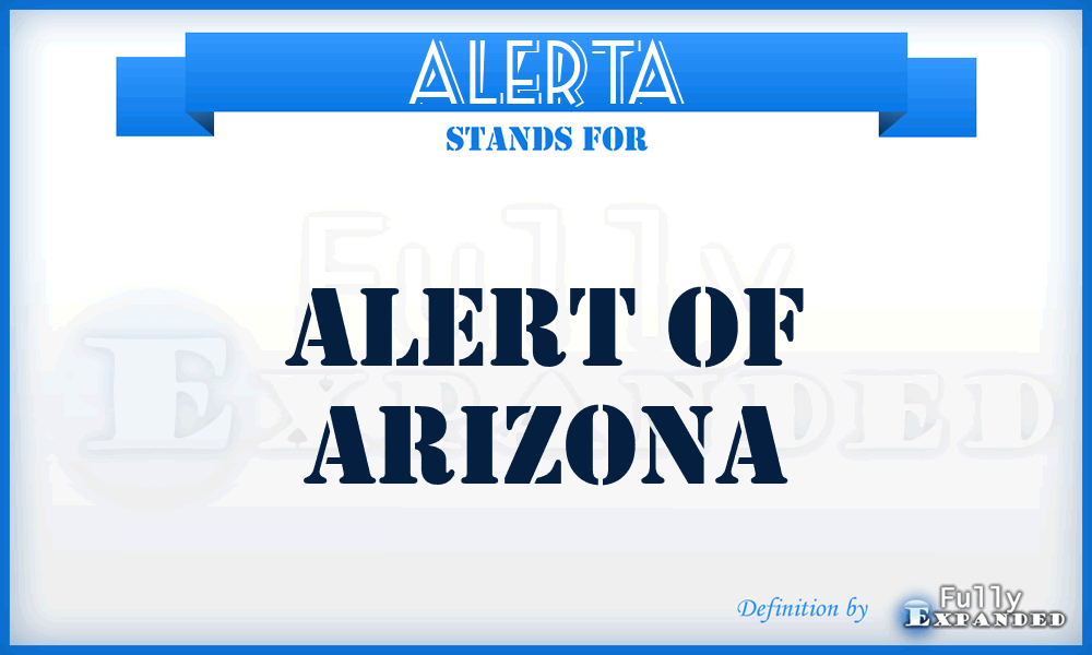ALERTA - ALERT of Arizona