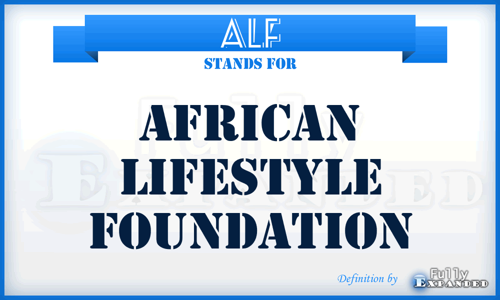 ALF - African Lifestyle Foundation