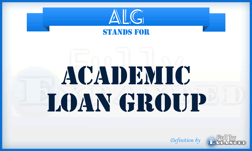 ALG - Academic Loan Group