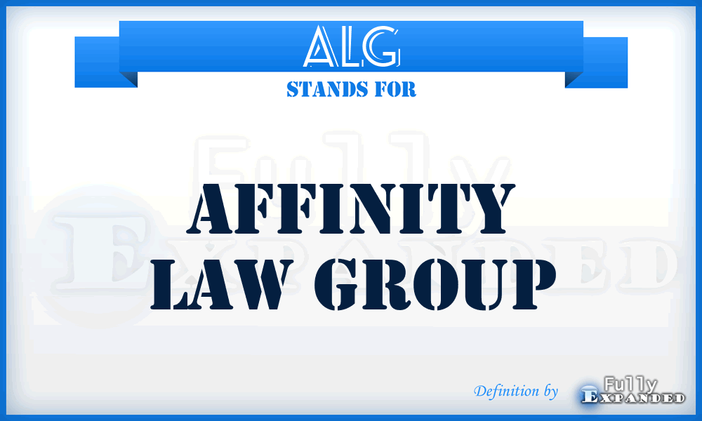 ALG - Affinity Law Group