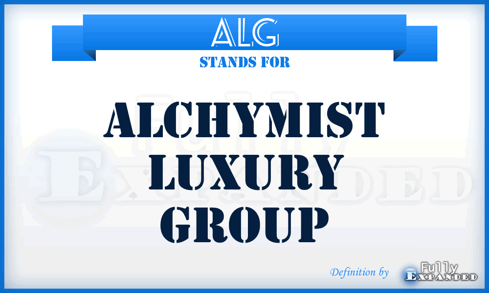 ALG - Alchymist Luxury Group