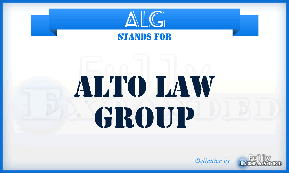 ALG - Alto Law Group