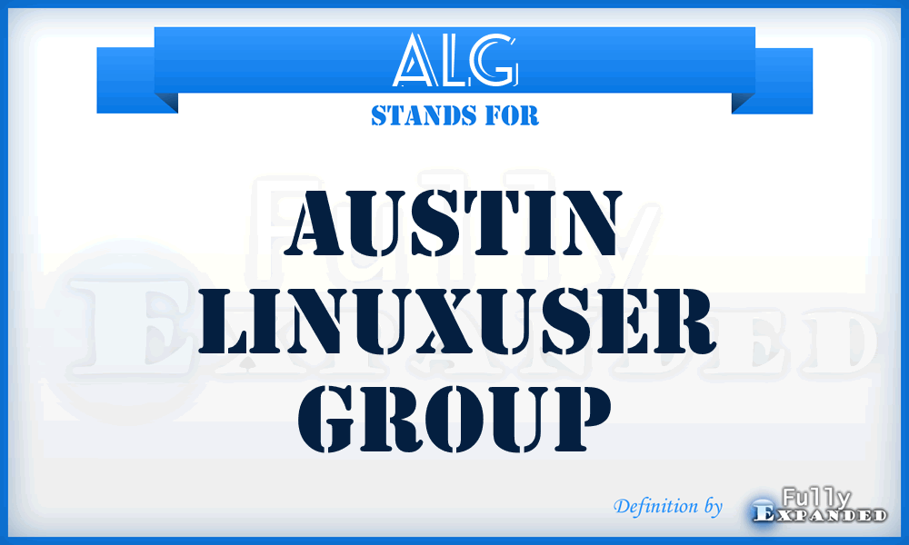ALG - Austin LinuxUser Group