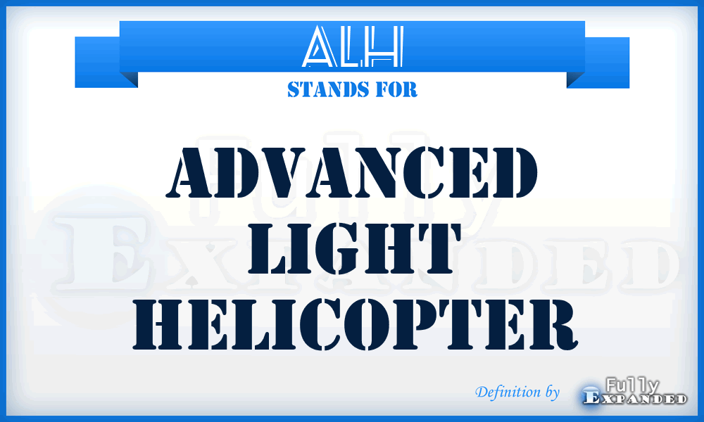 ALH - advanced light helicopter