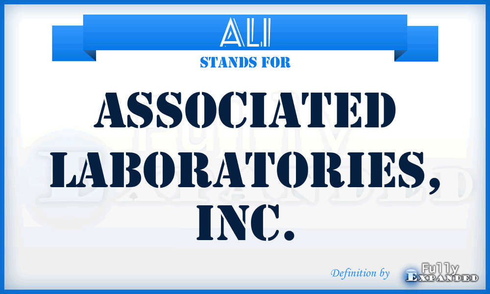 ALI - Associated Laboratories, Inc.
