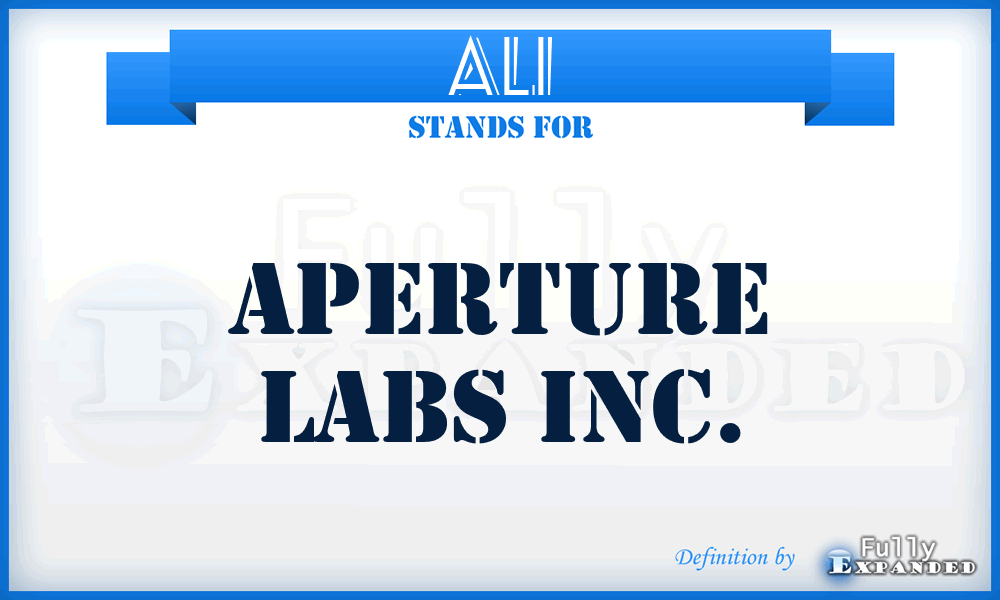 ALI - Aperture Labs Inc.