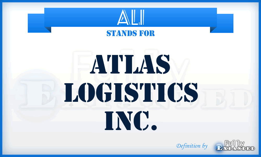 ALI - Atlas Logistics Inc.